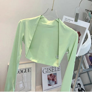 Planet Gates Sports Cardigan Yoga Coat Outdoor Shirts Gym Workout Running Women Blouse Quick Dry Clothing Long Sleeves Tops