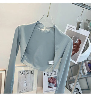 Planet Gates Sports Cardigan Yoga Coat Outdoor Shirts Gym Workout Running Women Blouse Quick Dry Clothing Long Sleeves Tops