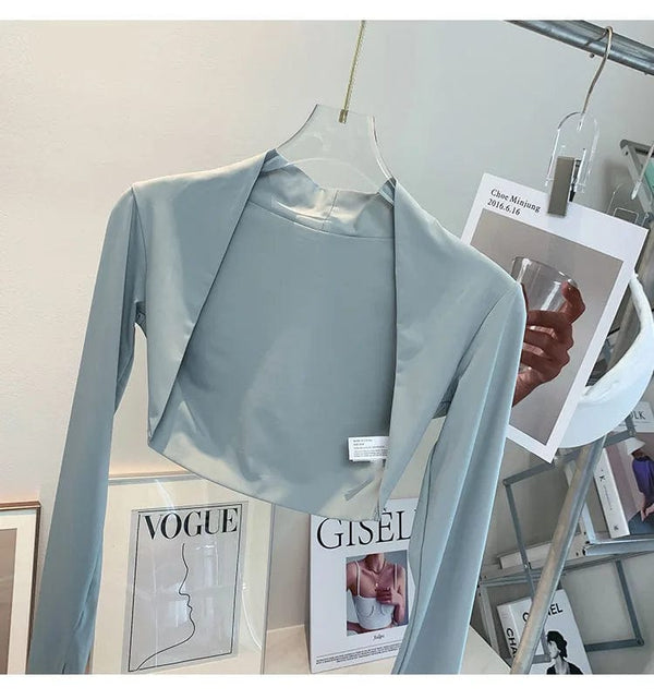 Planet Gates Sports Cardigan Yoga Coat Outdoor Shirts Gym Workout Running Women Blouse Quick Dry Clothing Long Sleeves Tops