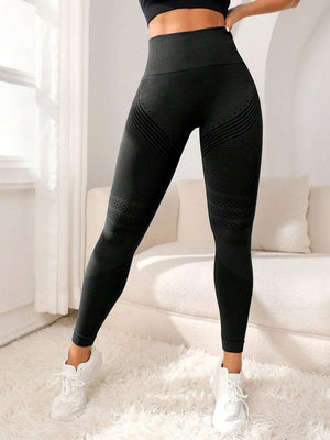 Planet Gates Sports Pants With Sexy Lines Lifting Buttocks Sports Tight Pants Women's High Waisted Elastic Fitness Pants Running Yoga Pants
