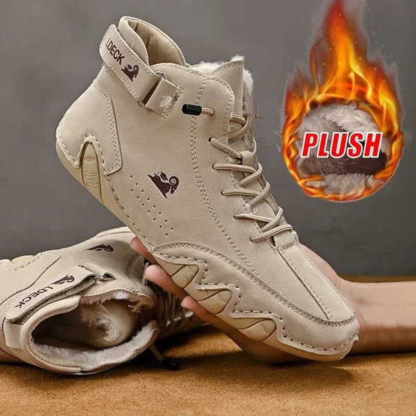 Planet Gates Sports Shoes Men's Winter 2023 New Casual Shoes High Top Hiking Winter Warmth Fur Designer Fashion Casual  Lace Up Shoes