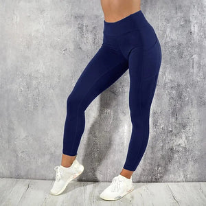 Planet Gates Sportswear Woman Gym Leggings Pocketed Yoga Pants Fitness Running Pants Stretchy Sportswear Plus Size Sports Gym Pant for Women