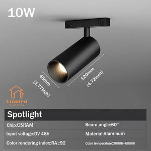 Planet Gates Spot lamp 10w / ZIGBEE Smart Magnetic Track Rail Light System Modern Flexible Fixture LED Spotlight DC48V Ceiling Indoor Light Smart Home Lamp Living