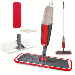 Planet Gates Spray Mop With 1 Mop Pads Multi-Purpose Spray Mop Set for Home Kitchen Hardwood Laminate Vinyl Planks Reusable Washable Pads Refillable Sprayer Wet/Dry Cleaning Tool