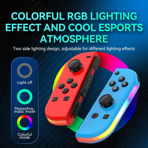 Planet Gates Spray soldier STORM WYRM Bluetooth Joystick for Switch NS Game Left and Right Wireless Small Handle With RGB LIght JOY-02