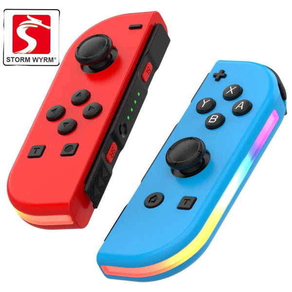 Planet Gates Spray soldier STORM WYRM Bluetooth Joystick for Switch NS Game Left and Right Wireless Small Handle With RGB LIght JOY-02