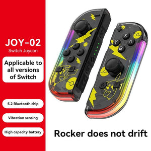 Planet Gates Spray soldier STORM WYRM Bluetooth Joystick for Switch NS Game Left and Right Wireless Small Handle With RGB LIght JOY-02