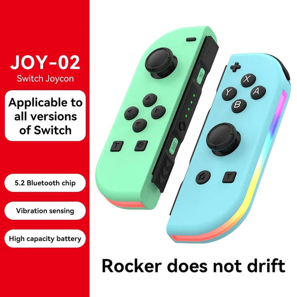 Planet Gates Spray soldier STORM WYRM Bluetooth Joystick for Switch NS Game Left and Right Wireless Small Handle With RGB LIght JOY-02