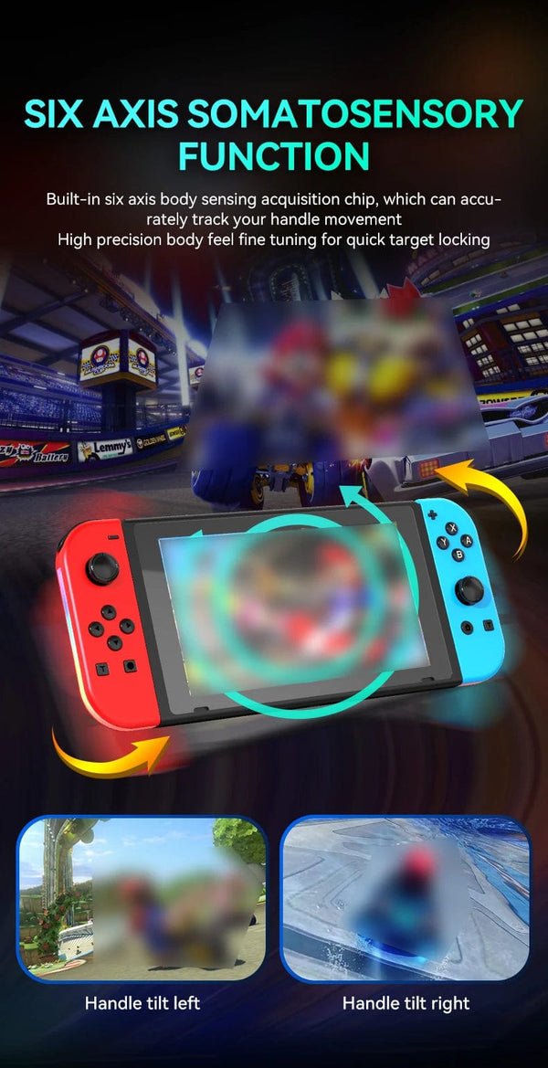 Planet Gates Spray soldier STORM WYRM Bluetooth Joystick for Switch NS Game Left and Right Wireless Small Handle With RGB LIght JOY-02