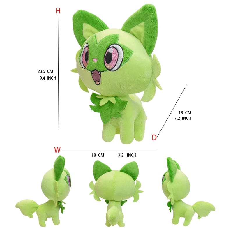 Planet Gates Sprigatito Pokemon Plush Doll Soft Animal Hot Toys Great Gift