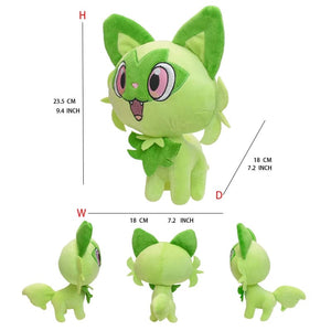 Planet Gates Sprigatito Pokemon Plush Doll Soft Animal Hot Toys Great Gift