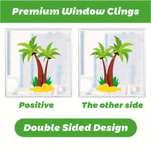 Planet Gates Spring 9sheets, Spring Window Clings Decorations, Spring Summer Window Clings For Glass Windows Double-Sided Bird Gel Stickers Decals For Home Party Shop Office School Decor Supplies