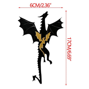 Planet Gates SQ0576 Anime Black Dragon Bookmarks Collect Gift for Book Lovers Acrylic Book Mark Stationery Accessories for Men Women Friends Teacher