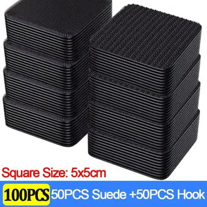 Planet Gates Square-100pcs Carpet Fixing Stickers 100/2pcs Double High Adhesive Car Fixed Patches Non-slip Mat Home Floor Foot Mats Non-slip Grip Tapes New