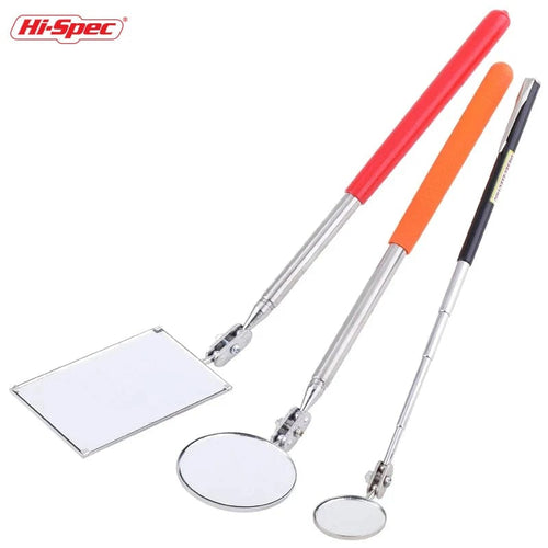 Planet Gates square / CHINA 1Pc Square/round Rotatable Mirror Angle Telescopic Mirror Extendible Inspection Stainless Steel Detection Tool Equipment