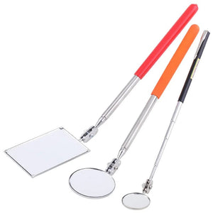 Planet Gates square / CHINA 1Pc Square/round Rotatable Mirror Angle Telescopic Mirror Extendible Inspection Stainless Steel Detection Tool Equipment