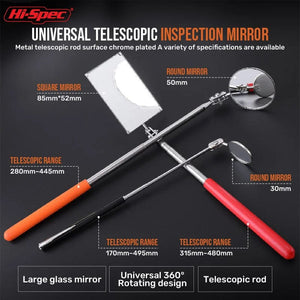 Planet Gates square / CHINA 1Pc Square/round Rotatable Mirror Angle Telescopic Mirror Extendible Inspection Stainless Steel Detection Tool Equipment