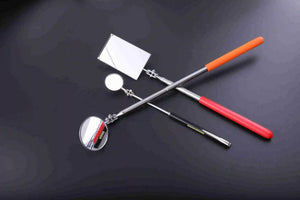 Planet Gates square / CHINA 1Pc Square/round Rotatable Mirror Angle Telescopic Mirror Extendible Inspection Stainless Steel Detection Tool Equipment