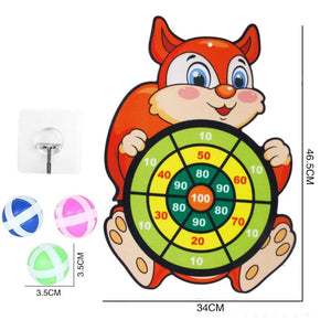Planet Gates Squirrel Montessori Throw Sport Shooting Target Sticky Ball Dartboard Basketball Board Games Educational Children Indoor Outdoor Game Toy