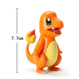 Planet Gates Squirtle 5-8cm Pokemon Anime Figure Pikachu Charmander Squirtle Bulbasaur Psyduck Cute Doll Pet Action Collect Model Kids Toy Gift