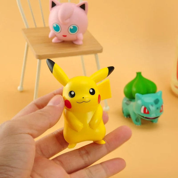 Planet Gates Squirtle 5-8cm Pokemon Anime Figure Pikachu Charmander Squirtle Bulbasaur Psyduck Cute Doll Pet Action Collect Model Kids Toy Gift