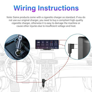 Planet Gates Srnubi 10.26" Dash Cam Rearview Carplay Android Auto 4K DVR GPS Navigation Player Dual Len Recorder Dashboard  24H Park WIFI BT