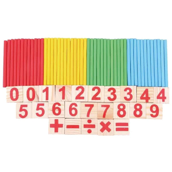 Planet Gates SSB Wood Box Infant Montessori Arithmetic Toy Children Learning Early Education Puzzle Tools Counting stick Parent-child Games Kids TMZ