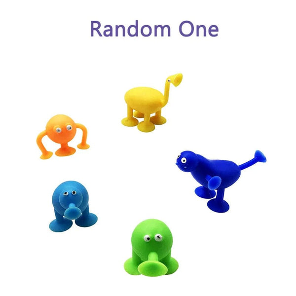 Planet Gates ST006 Animal Sucker Toys DIY Silicone Block Model Sucker Assembled Construction Educational Funny Toys Boys Girls Stress Release Toys