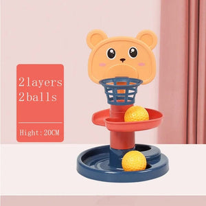 Planet Gates ST774 Montessori Baby Toy Rolling Ball Tower Montessori Educational Games For Babies Stacking Track Baby Development Toys 1 2 3 Years