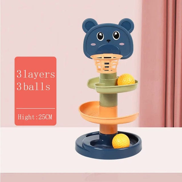 Planet Gates ST775 Montessori Baby Toy Rolling Ball Tower Montessori Educational Games For Babies Stacking Track Baby Development Toys 1 2 3 Years