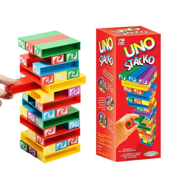 Planet Gates Stacko Stacko UNO Card Board Games Family Entertainment Poker Party Early Education Puzzle Stackoed Toys Playing Cards Birthday Gift