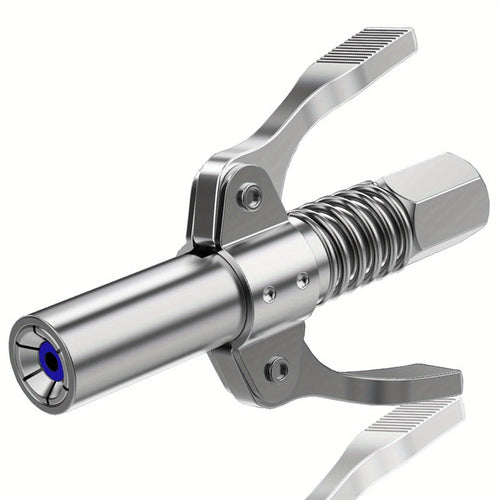 Planet Gates Stainless Steel 1pc Grease Gun Coupler, Double Widen Handle Quick Lock Release Grease Tips Ends Couplers, Rated 10, 000 PSI, Compatible With All Grease Guns 1/8" NPT Fittings