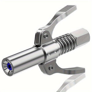 Planet Gates Stainless Steel 1pc Grease Gun Coupler, Double Widen Handle Quick Lock Release Grease Tips Ends Couplers, Rated 10, 000 PSI, Compatible With All Grease Guns 1/8" NPT Fittings