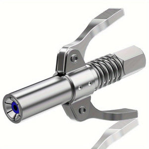 Planet Gates Stainless Steel 1pc Grease Gun Coupler, Double Widen Handle Quick Lock Release Grease Tips Ends Couplers, Rated 10, 000 PSI, Compatible With All Grease Guns 1/8" NPT Fittings
