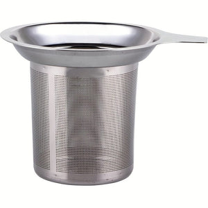 Planet Gates Stainless Steel 1pc Premium Stainless Steel Tea Filter with Single Mesh for Precise Brewing and Leak-Free Pouring