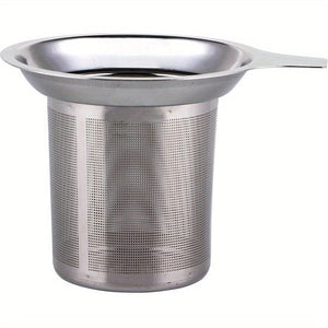 Planet Gates Stainless Steel 1pc Premium Stainless Steel Tea Filter with Single Mesh for Precise Brewing and Leak-Free Pouring