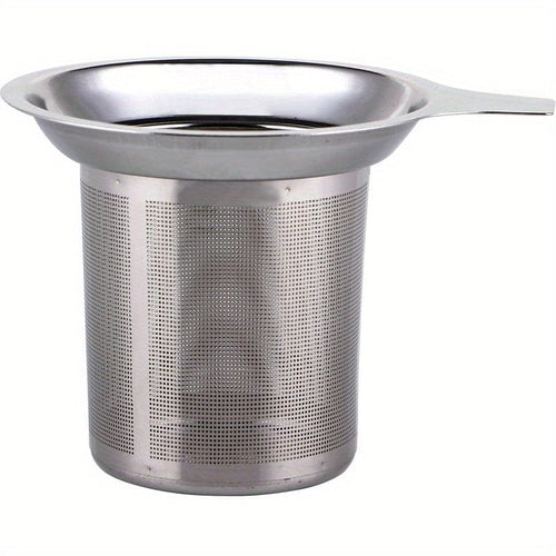 Planet Gates Stainless Steel 1pc Premium Stainless Steel Tea Filter with Single Mesh for Precise Brewing and Leak-Free Pouring