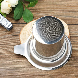 Planet Gates Stainless Steel 1pc Premium Stainless Steel Tea Filter with Single Mesh for Precise Brewing and Leak-Free Pouring