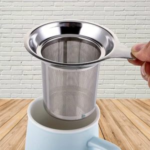 Planet Gates Stainless Steel 1pc Premium Stainless Steel Tea Filter with Single Mesh for Precise Brewing and Leak-Free Pouring