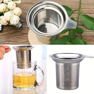 Planet Gates Stainless Steel 1pc Premium Stainless Steel Tea Filter with Single Mesh for Precise Brewing and Leak-Free Pouring