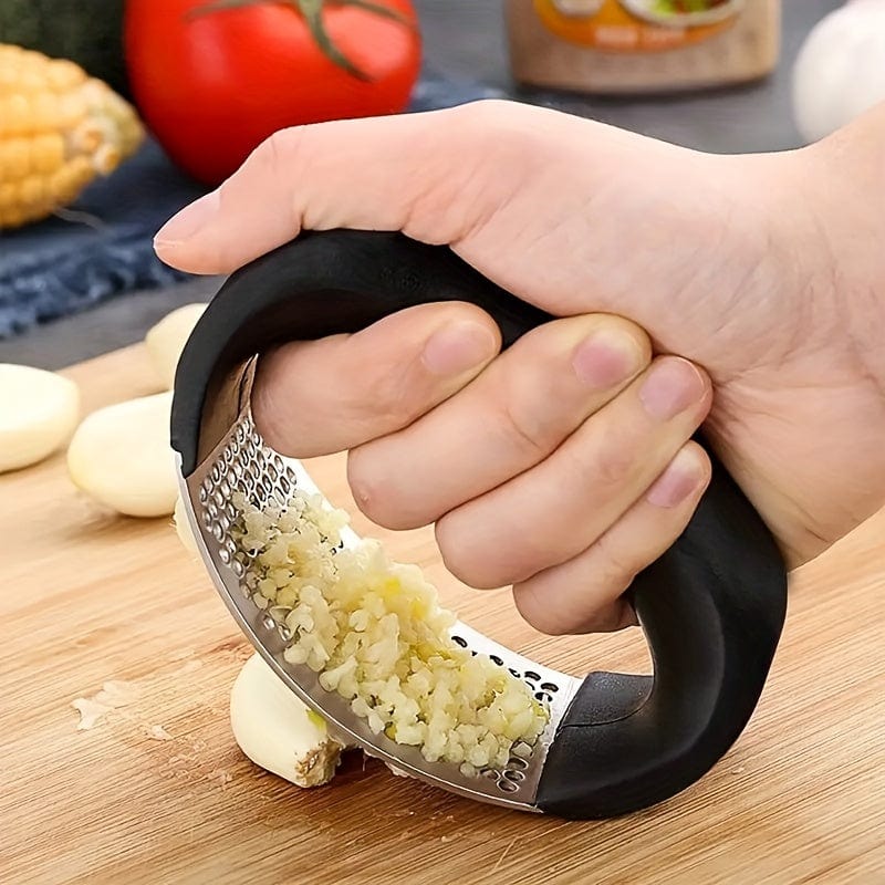 Planet Gates Stainless Steel 1pc, Stainless Steel Garlic Press, Easily Mince Garlic With This Multi-Functional Kitchen Tool !
