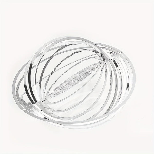 Planet Gates Stainless Steel Beautiful Stainless Steel Flower of Life Wind Spinner - Add Elegance to Your Garden!
