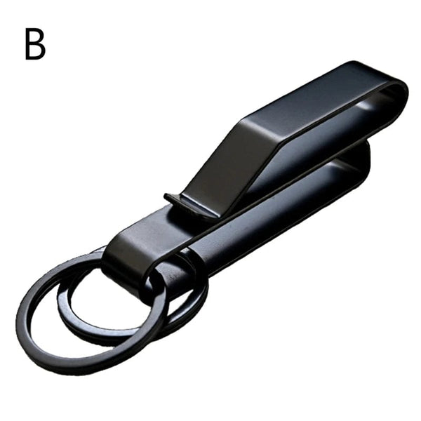 Planet Gates Stainless Steel Car Keys Clip Waist Hanging Keyring Holder Belt Outdoor Portable Keychain Buckle Anti-Lost Hanging Clip