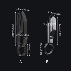 Planet Gates Stainless Steel Car Keys Clip Waist Hanging Keyring Holder Belt Outdoor Portable Keychain Buckle Anti-Lost Hanging Clip