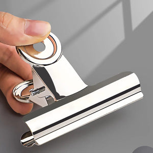 Planet Gates Stainless Steel Multi-functional Metal Clamp Paper Clips Strong Binder School Office Household Stationery Supplies