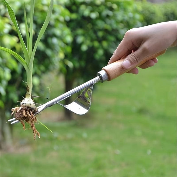 Planet Gates Stainless Steel Weed Puller 1pc Stainless Steel Hand Weeder Weeding Weed Dandelion Remover Puller Tool Fork Garden, Stainless Rust Proof Steel Weeding Tool