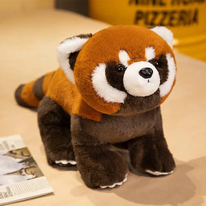 Planet Gates Stand raccoon / about 55-60cm Lifelike Red Panda Stuffed Animals Raccoon Plush Toy Cute Panda Plushie Toy Gift For Kids Girlfriend Birthday Boy Christmas Gift