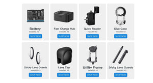 Planet Gates Standalone / CHINA / without Card Insta360 X3 Action Camera 5.7K 360 4K/30 72MP Photo Live Streaming 10m Waterproof Helmet Video Recording Sport Insta 360 X3 Cam