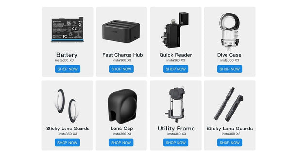 Planet Gates Standalone / CHINA / without Card Insta360 X3 Action Camera 5.7K 360 4K/30 72MP Photo Live Streaming 10m Waterproof Helmet Video Recording Sport Insta 360 X3 Cam