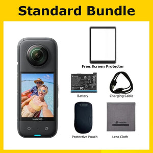 Planet Gates Standalone / CHINA / without Card Insta360 X3 Action Camera 5.7K 360 4K/30 72MP Photo Live Streaming 10m Waterproof Helmet Video Recording Sport Insta 360 X3 Cam